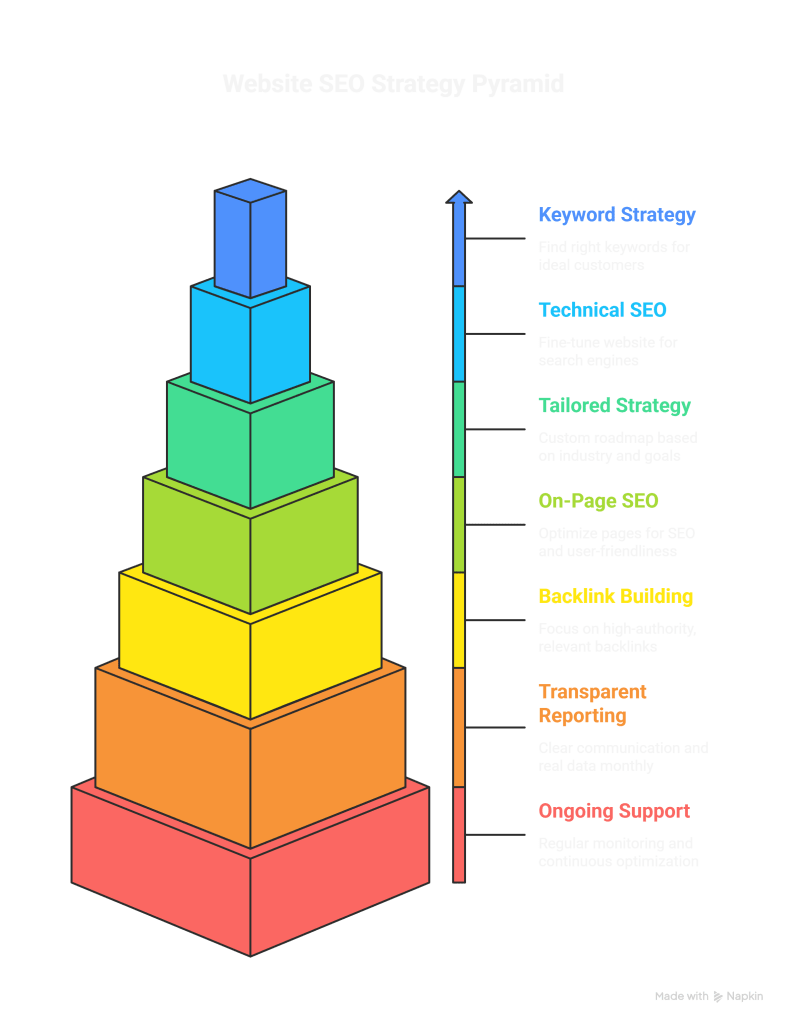 Website SEO Strategy Pyramid